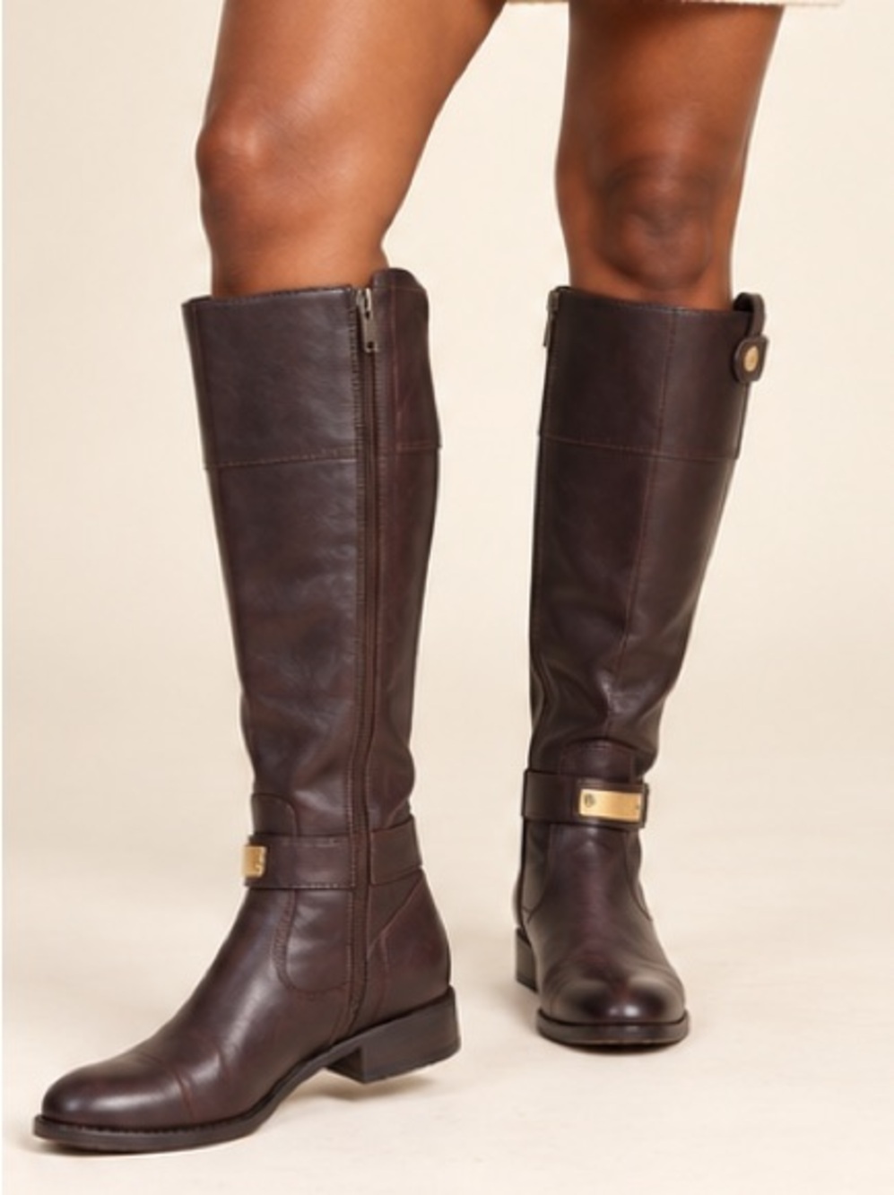I.N.C. Women's Fabbaa Tall Leather Boots. Size 8